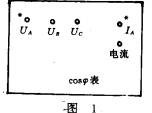 三相功率因數表表后接線柱